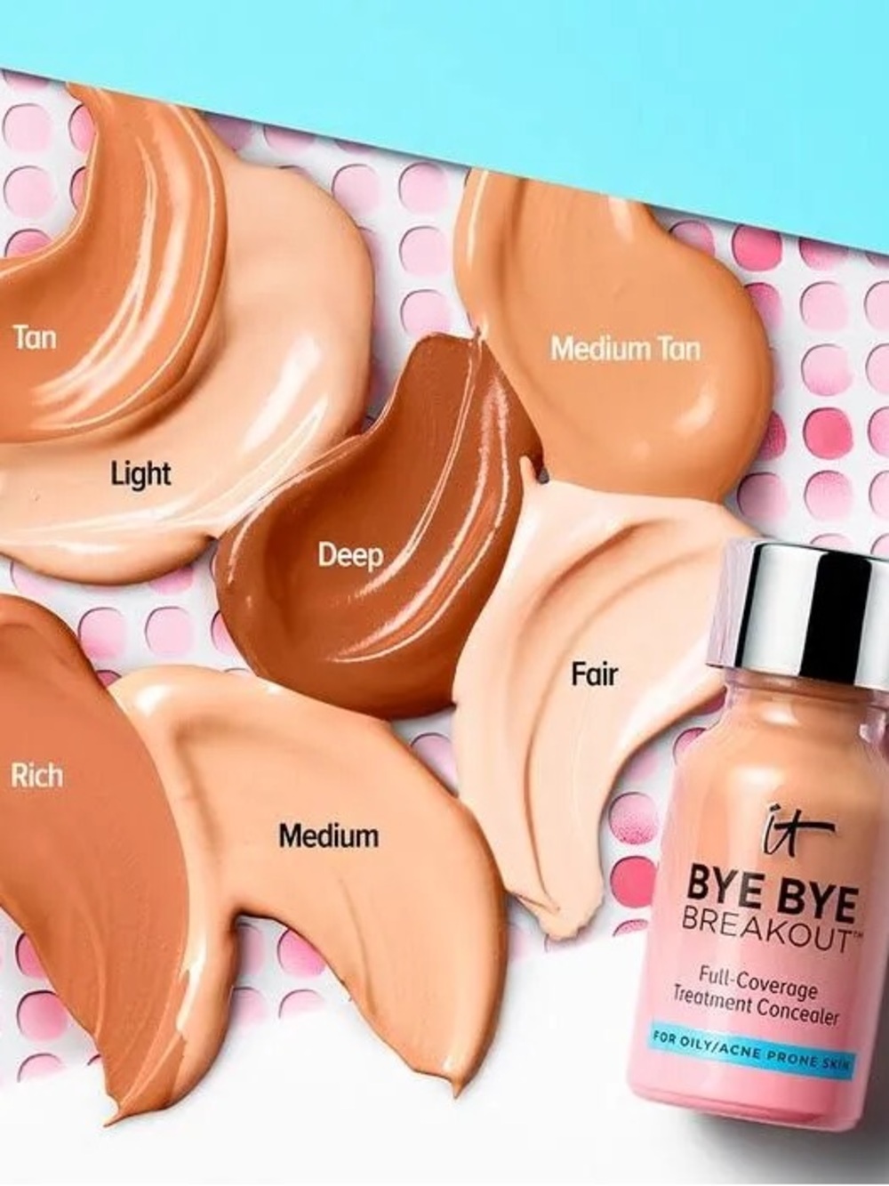 IT Cosmetics Bye Bye Breakout Full-Coverage Concealer - medium -tan